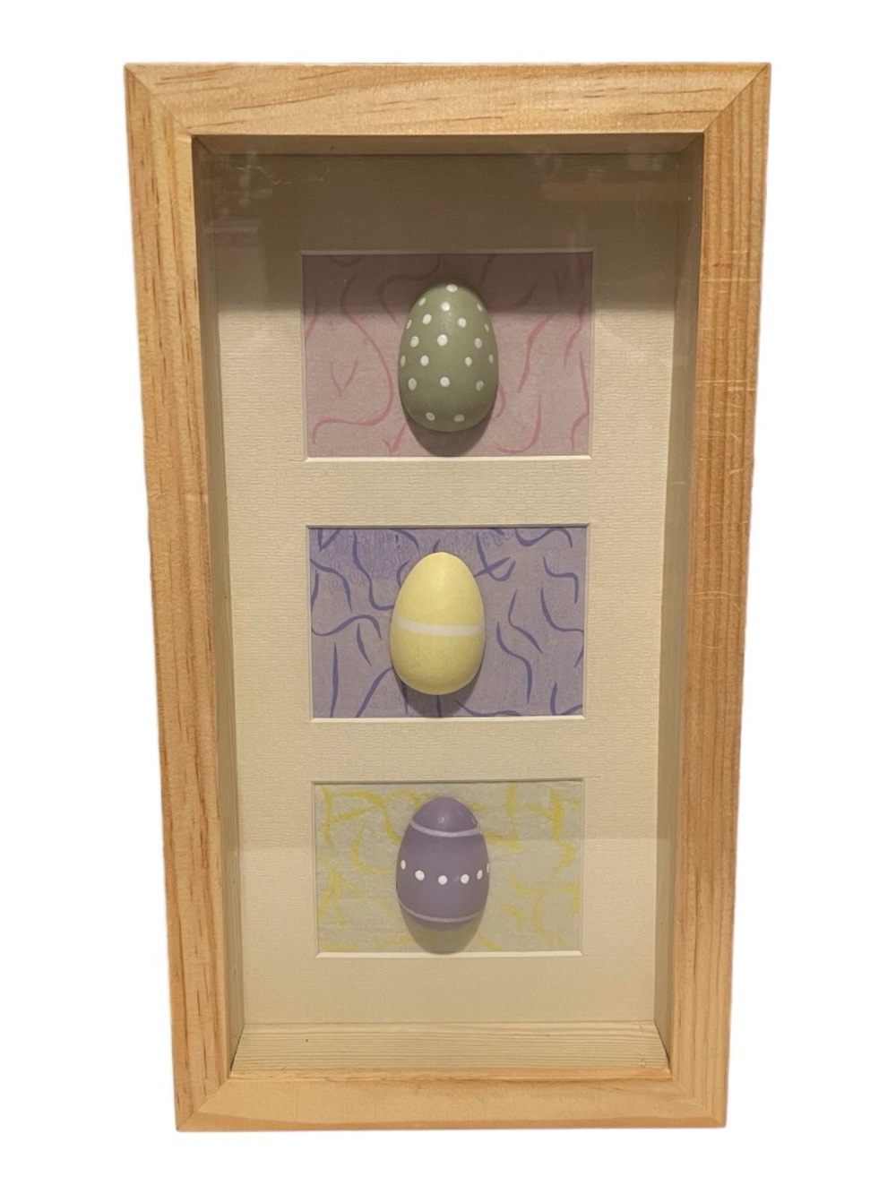 Framed Easter Egg Wall Art Decor.